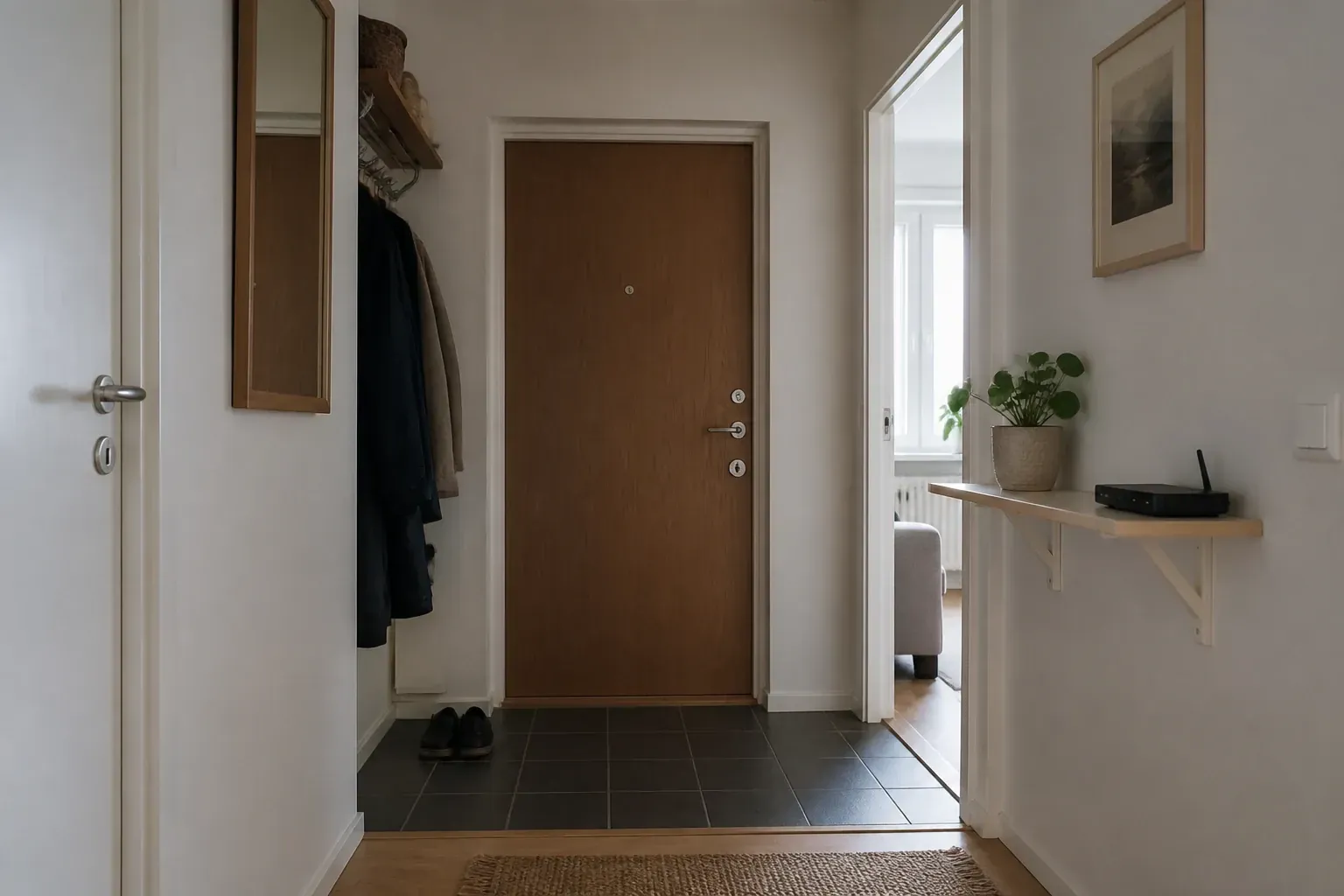 Nyckel och dörr i utslussningsboende